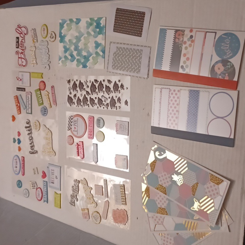 4/$60 Colorful Scrapbook Sticker Set - Incomplete